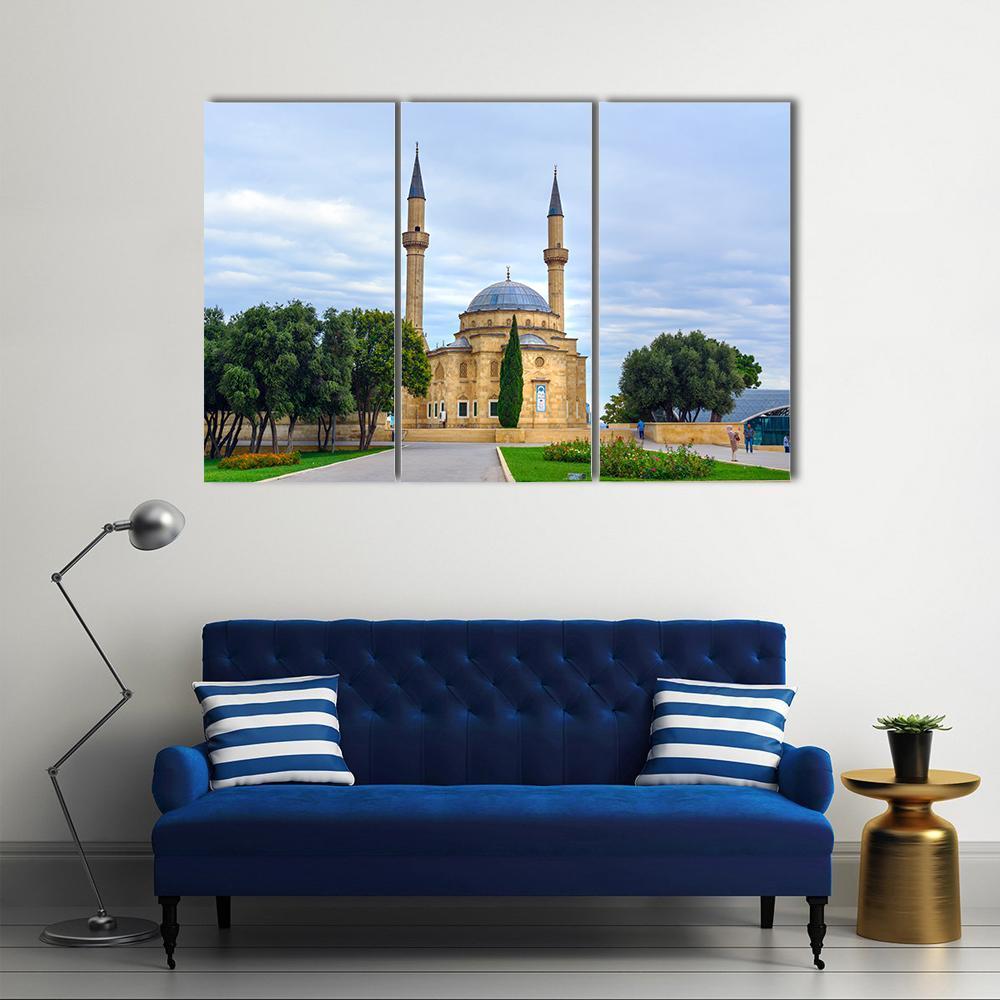 Mosque Of Martyrs Canvas Wall Art-3 Horizontal-Gallery Wrap-37" x 24"-Tiaracle