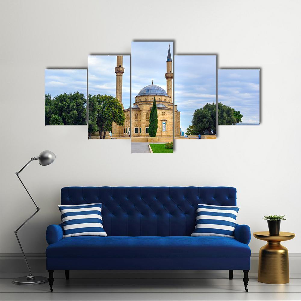 Mosque Of Martyrs Canvas Wall Art-5 Star-Gallery Wrap-62" x 32"-Tiaracle