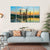 Mosque Reflection On Lake Canvas Wall Art-5 Horizontal-Gallery Wrap-22" x 12"-Tiaracle