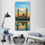 Mosque Reflection On Lake Vertical Canvas Wall Art-3 Vertical-Gallery Wrap-12" x 25"-Tiaracle