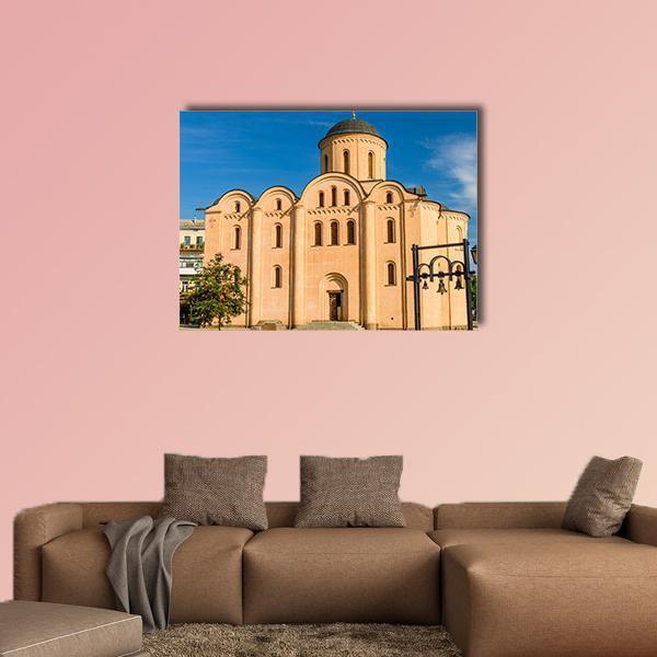 God Church In Kiev Canvas Wall Art-1 Piece-Gallery Wrap-48" x 32"-Tiaracle