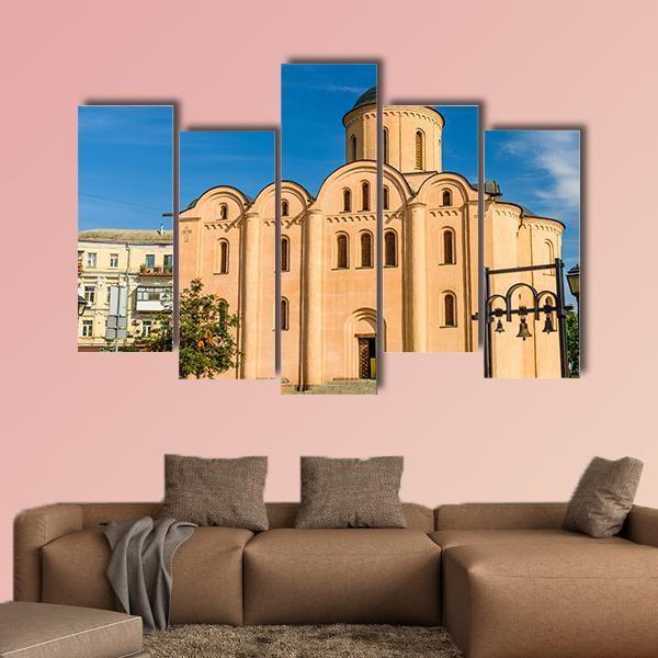 God Church In Kiev Canvas Wall Art-1 Piece-Gallery Wrap-48" x 32"-Tiaracle