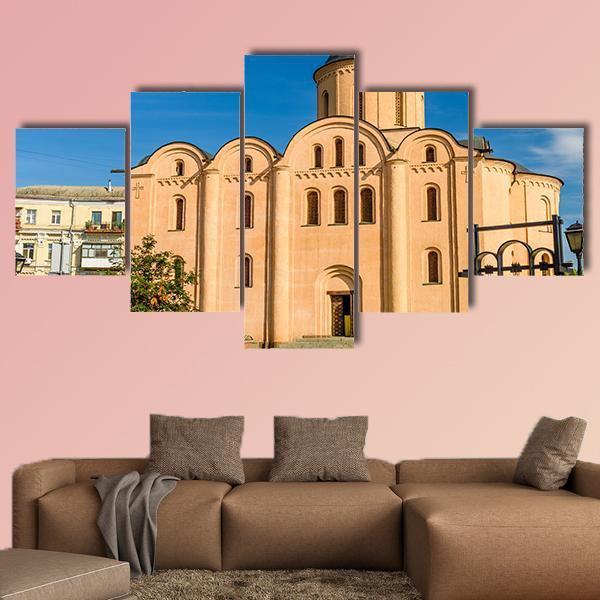 God Church In Kiev Canvas Wall Art-5 Star-Gallery Wrap-62" x 32"-Tiaracle
