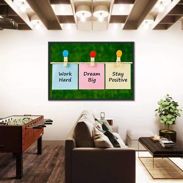 Motivational Quote Canvas Wall Art-5 Horizontal-Gallery Wrap-22" x 12"-Tiaracle