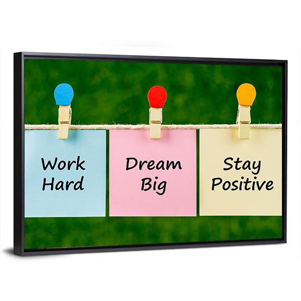 Motivational Quote Canvas Wall Art-5 Horizontal-Gallery Wrap-22" x 12"-Tiaracle
