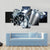 Motorbike Big Exhaust Pipe Canvas Wall Art-4 Pop-Gallery Wrap-50" x 32"-Tiaracle