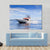 Motorboat In Ocean Canvas Wall Art-1 Piece-Gallery Wrap-36" x 24"-Tiaracle