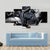 Motorcycle Engine Close Up Canvas Wall Art-3 Horizontal-Gallery Wrap-37" x 24"-Tiaracle