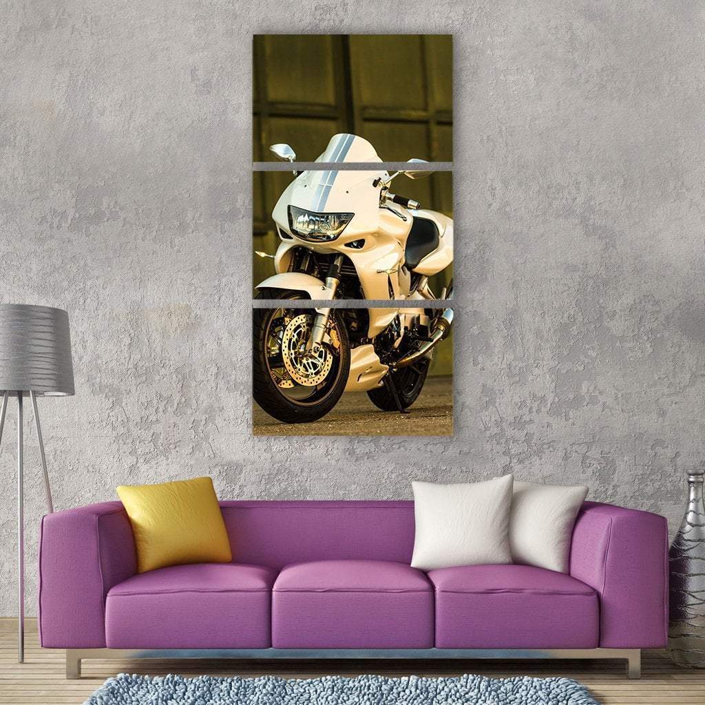 Honda VTR1000F Vertical Canvas Wall Art-3 Vertical-Gallery Wrap-12" x 25"-Tiaracle