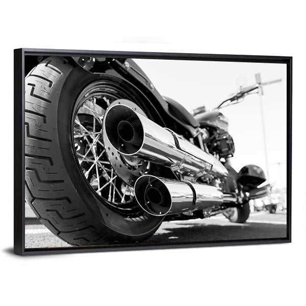 Motorcycle Rear Wheel Canvas Wall Art-3 Horizontal-Gallery Wrap-25" x 16"-Tiaracle