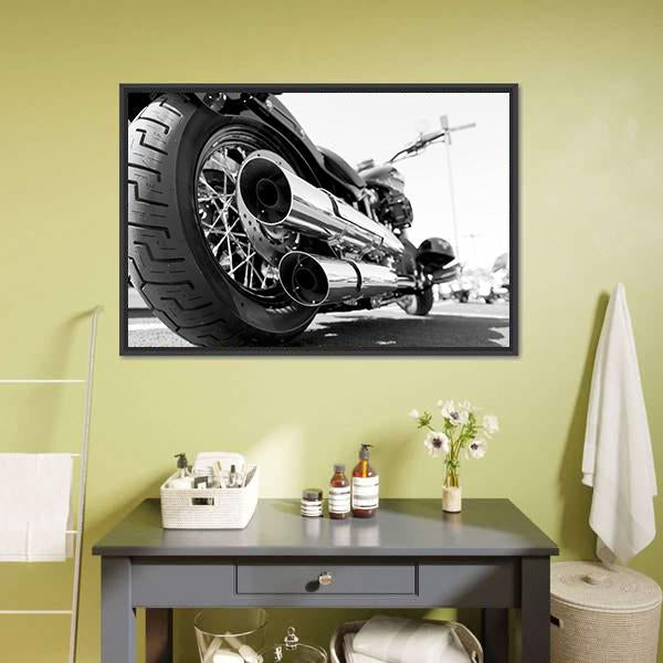 Motorcycle Rear Wheel Canvas Wall Art-3 Horizontal-Gallery Wrap-25" x 16"-Tiaracle