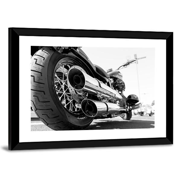 Motorcycle Rear Wheel Canvas Wall Art-3 Horizontal-Gallery Wrap-25" x 16"-Tiaracle
