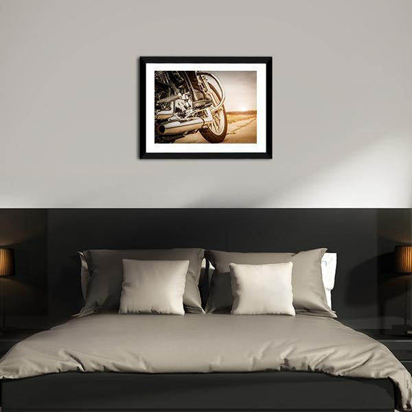 Motorcycle Side View Canvas Wall Art-3 Horizontal-Gallery Wrap-25" x 16"-Tiaracle