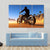 Bike Rider In Desert Canvas Wall Art-5 Pop-Gallery Wrap-47" x 32"-Tiaracle