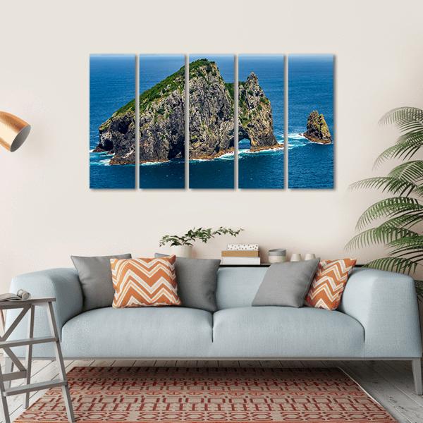 Motukokako Island Canvas Wall Art-5 Horizontal-Gallery Wrap-22" x 12"-Tiaracle