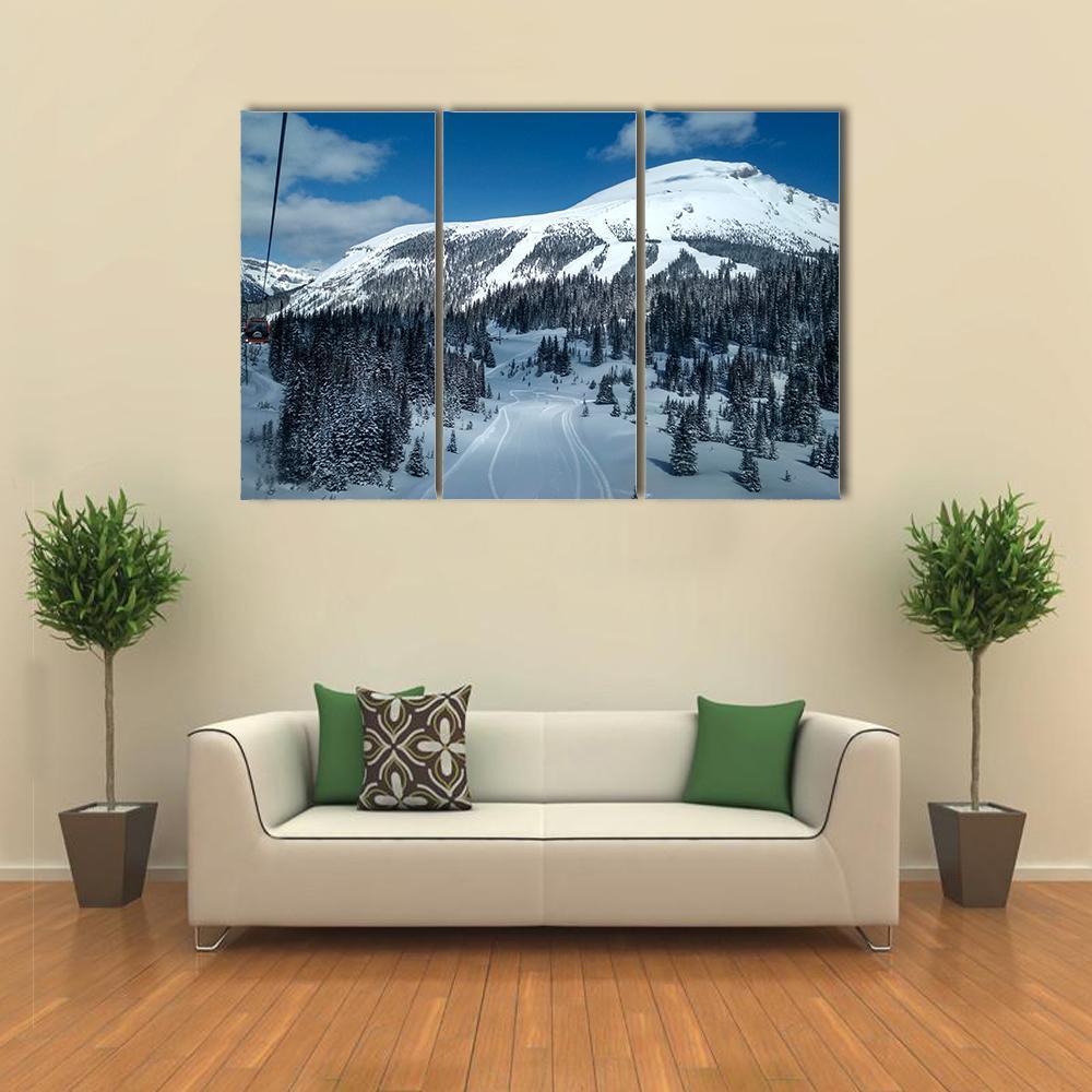 Ski Resort Canada Canvas Wall Art-3 Horizontal-Gallery Wrap-37" x 24"-Tiaracle