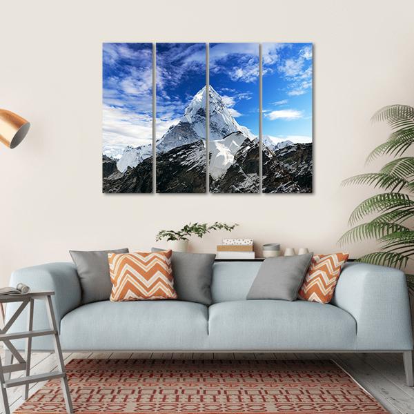 Mount Ama Dablam Canvas Wall Art-1 Piece-Gallery Wrap-36" x 24"-Tiaracle