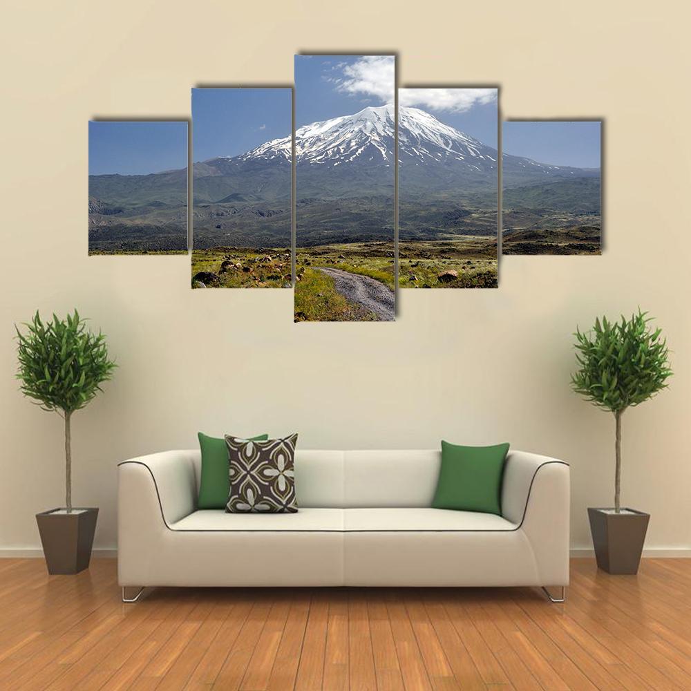 Mount Ararat Turkey Canvas Wall Art-5 Star-Gallery Wrap-62" x 32"-Tiaracle