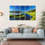 Mount Bachelor From Lake Canvas Wall Art-5 Horizontal-Gallery Wrap-22" x 12"-Tiaracle