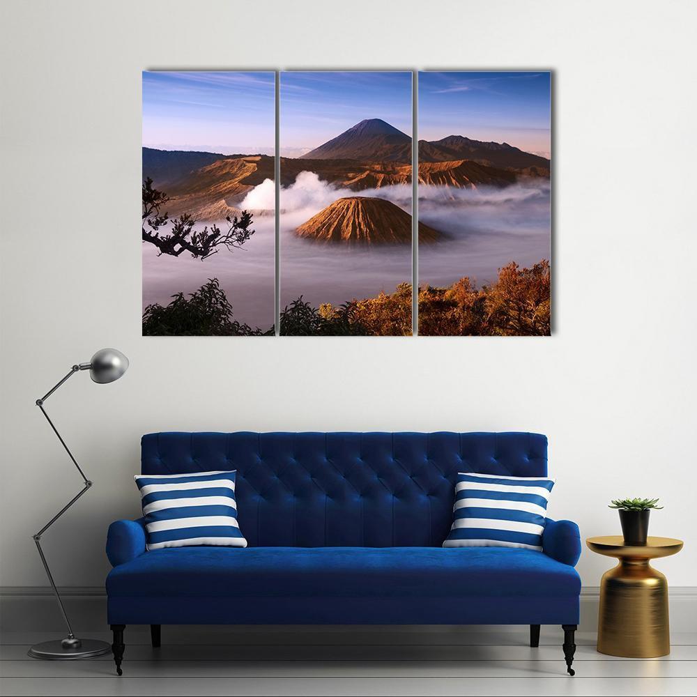 Mount Bromo Canvas Wall Art-3 Horizontal-Gallery Wrap-37" x 24"-Tiaracle