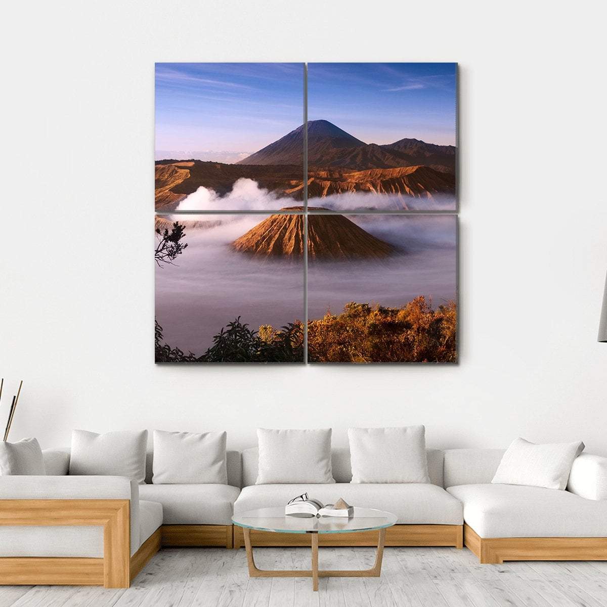 Mount Bromo Canvas Wall Art-4 Square-Gallery Wrap-17" x 17"-Tiaracle