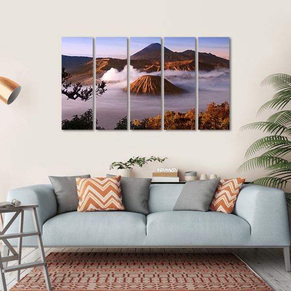 Mount Bromo Canvas Wall Art-5 Horizontal-Gallery Wrap-22" x 12"-Tiaracle