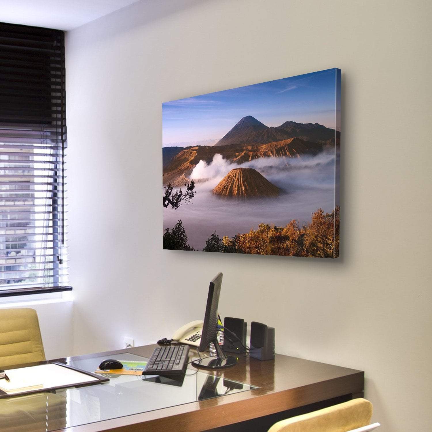 Mount Bromo Canvas Wall Art-3 Horizontal-Gallery Wrap-25" x 16"-Tiaracle