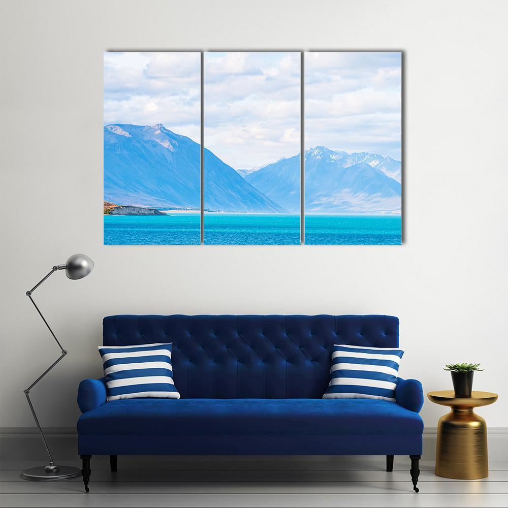Mount Cook & Lake Tekapo Canvas Wall Art-3 Horizontal-Gallery Wrap-37" x 24"-Tiaracle