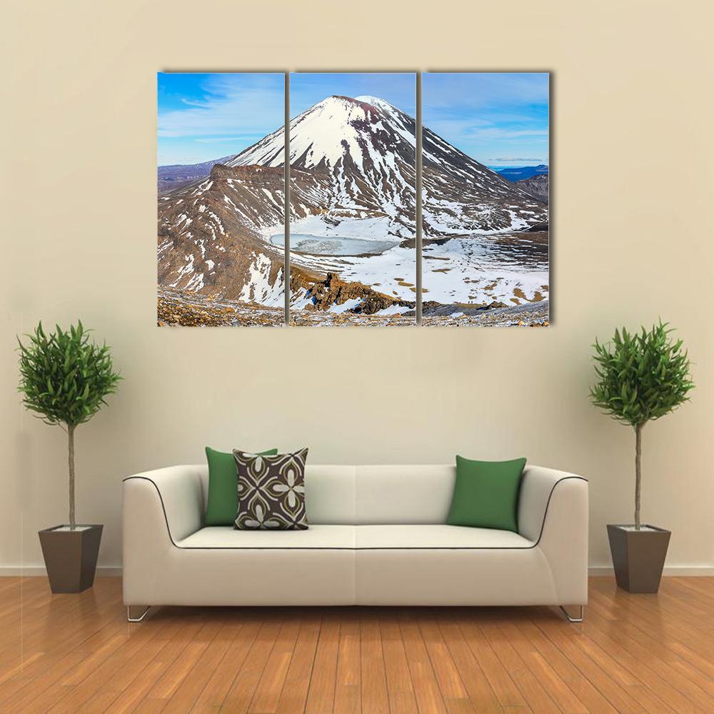 South Crater In Winter Canvas Wall Art-3 Horizontal-Gallery Wrap-37" x 24"-Tiaracle
