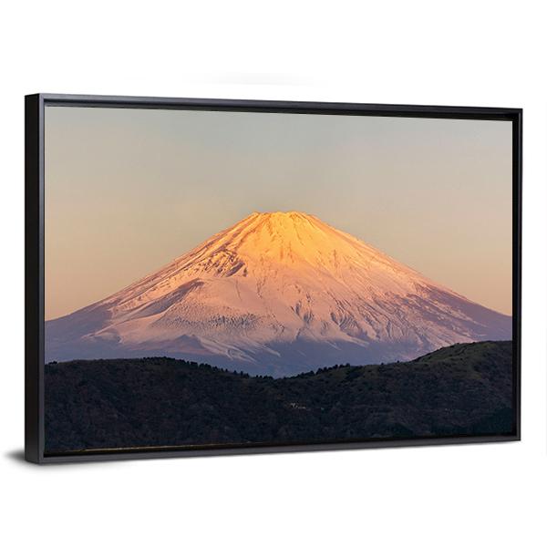 Mount Fuji Sunrise Canvas Wall Art-3 Horizontal-Gallery Wrap-25" x 16"-Tiaracle