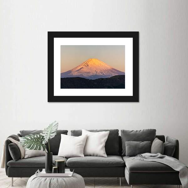 Mount Fuji Sunrise Canvas Wall Art-5 Horizontal-Gallery Wrap-22" x 12"-Tiaracle