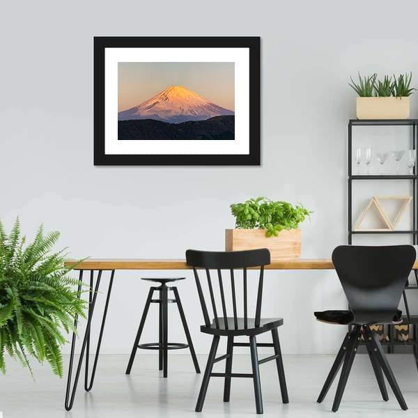 Mount Fuji Sunrise Canvas Wall Art-3 Horizontal-Gallery Wrap-25" x 16"-Tiaracle