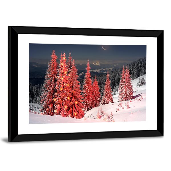 Mount Kukul In Winter Canvas Wall Art-3 Horizontal-Gallery Wrap-25" x 16"-Tiaracle