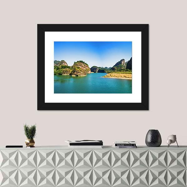 Mount Longhu China Canvas Wall Art-1 Piece-Framed Print-20" x 16"-Tiaracle