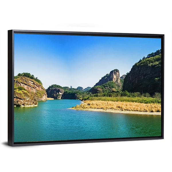 Mount Longhu China Canvas Wall Art-3 Horizontal-Gallery Wrap-25" x 16"-Tiaracle