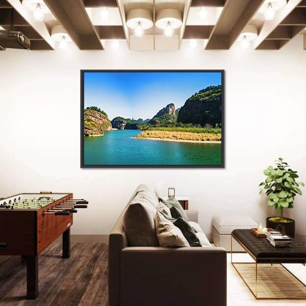 Mount Longhu China Canvas Wall Art-3 Horizontal-Gallery Wrap-25" x 16"-Tiaracle