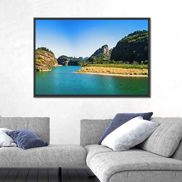 Mount Longhu China Canvas Wall Art-3 Horizontal-Gallery Wrap-25" x 16"-Tiaracle