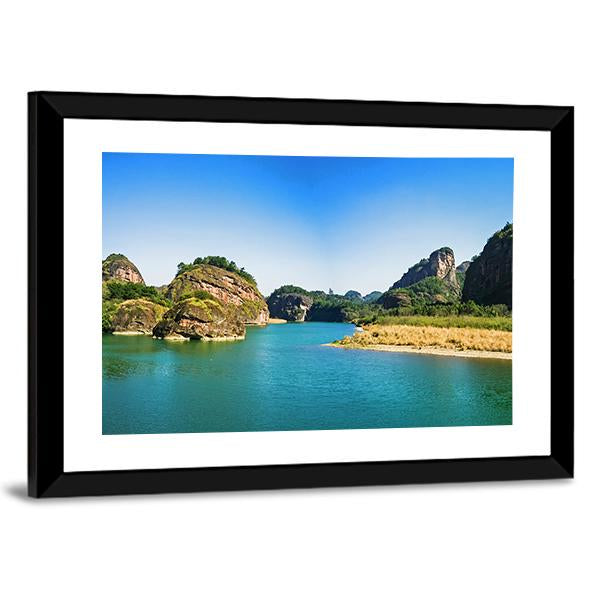 Mount Longhu China Canvas Wall Art-3 Horizontal-Gallery Wrap-25" x 16"-Tiaracle