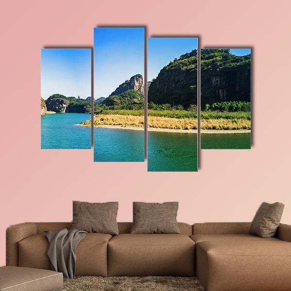 Mount Longhu China Canvas Wall Art-4 Pop-Gallery Wrap-50" x 32"-Tiaracle