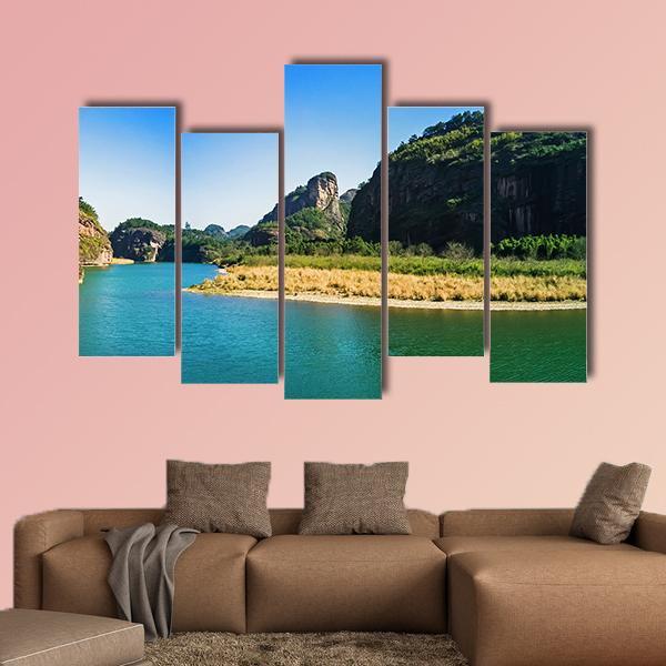 Mount Longhu China Canvas Wall Art-5 Pop-Gallery Wrap-47" x 32"-Tiaracle