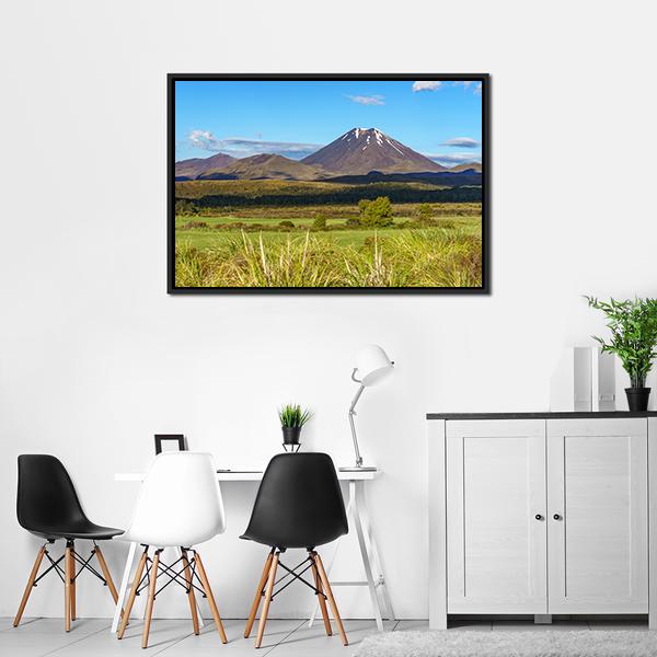 Mount Ngauruhoe Tongariro Canvas Wall Art-3 Horizontal-Gallery Wrap-25" x 16"-Tiaracle