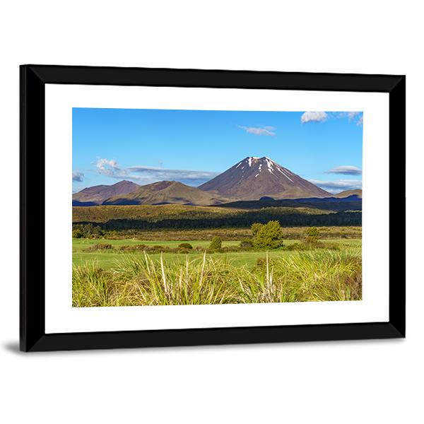Mount Ngauruhoe Tongariro Canvas Wall Art-3 Horizontal-Gallery Wrap-25" x 16"-Tiaracle