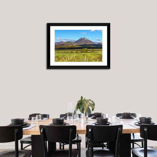 Mount Ngauruhoe Tongariro Canvas Wall Art-3 Horizontal-Gallery Wrap-25" x 16"-Tiaracle