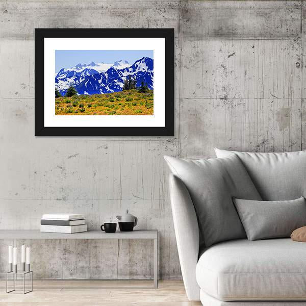 Mount Olympus Panoramic Canvas Wall Art-1 Piece-36" x 12"-Tiaracle