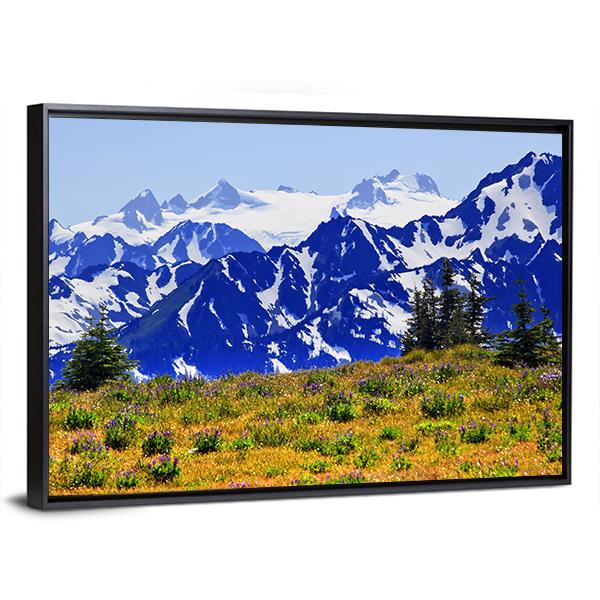 Mount Olympus Panoramic Canvas Wall Art-1 Piece-36" x 12"-Tiaracle