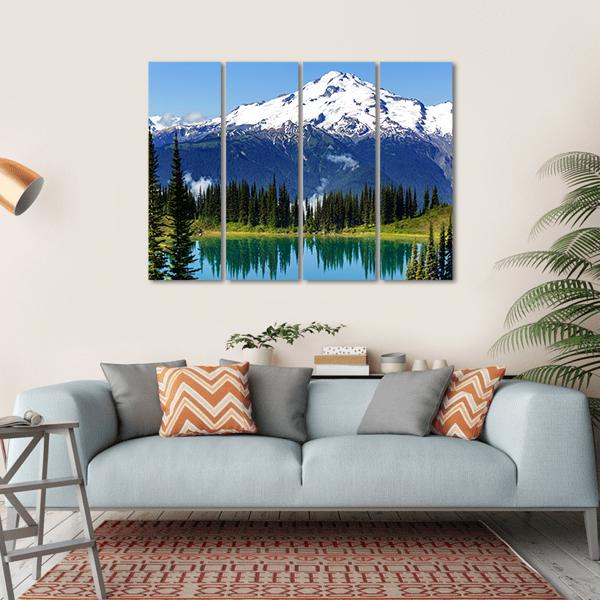 Mount Rainier National Park Washington Canvas Wall Art-4 Horizontal-Gallery Wrap-34" x 24"-Tiaracle