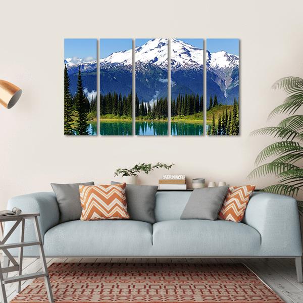 Mount Rainier National Park Washington Canvas Wall Art-5 Horizontal-Gallery Wrap-22" x 12"-Tiaracle