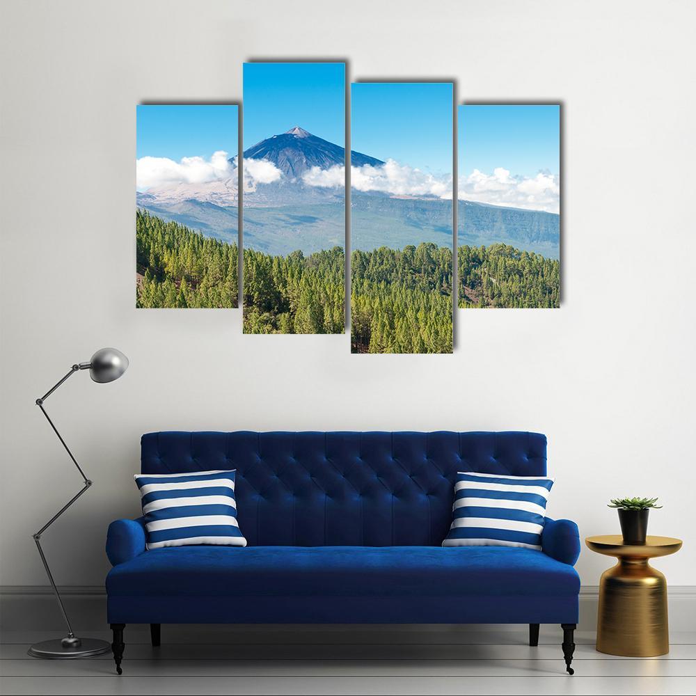 Mount Teide Canvas Wall Art-4 Pop-Gallery Wrap-50" x 32"-Tiaracle
