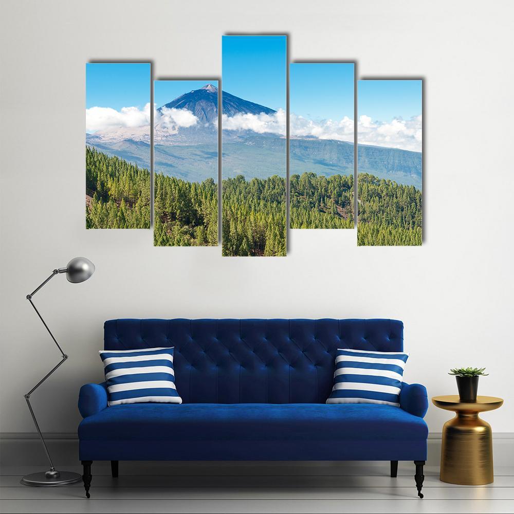 Mount Teide Canvas Wall Art-5 Pop-Gallery Wrap-47" x 32"-Tiaracle