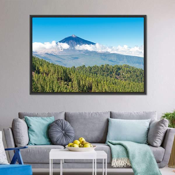 Mount Teide Canvas Wall Art-3 Horizontal-Gallery Wrap-25" x 16"-Tiaracle